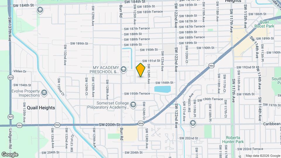 19447 SW 124th Ct Map and Location Details