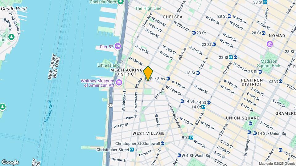 345 W 13th St Map and Location Details