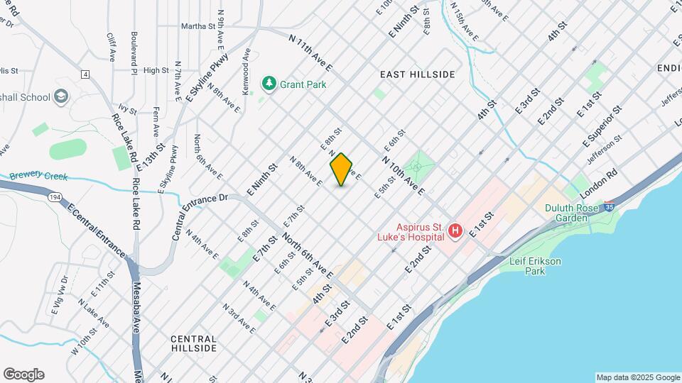 807 E 6th St Map and Location Details