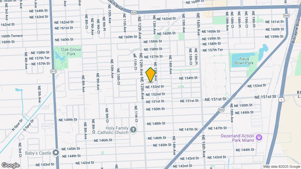 1271 NE 153rd St Map and Location Details