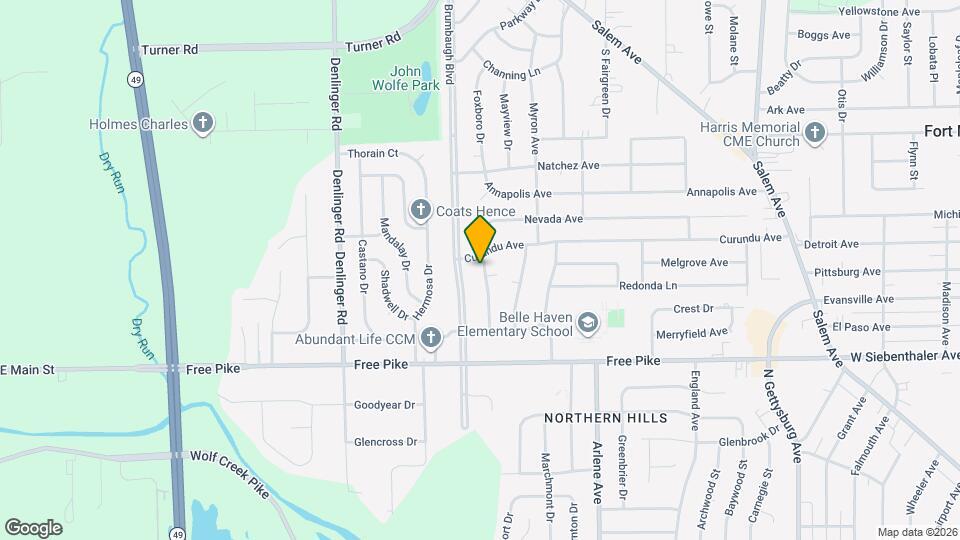 3717 Nevada Ave Map and Location Details