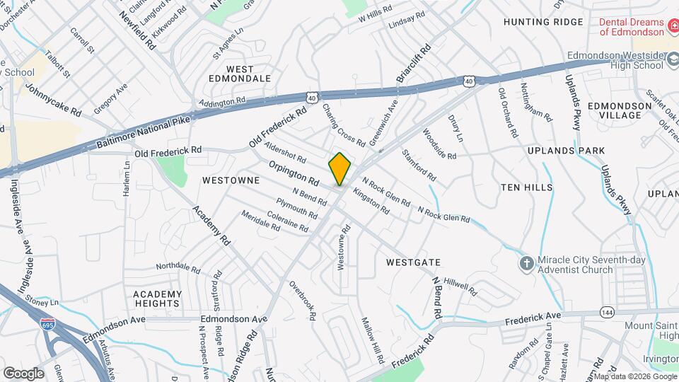 5402 Edmondson Ave Mapa y Detalles de la Ubicación
