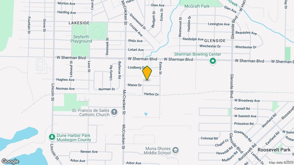 1874 Manor Dr Map and Location Details