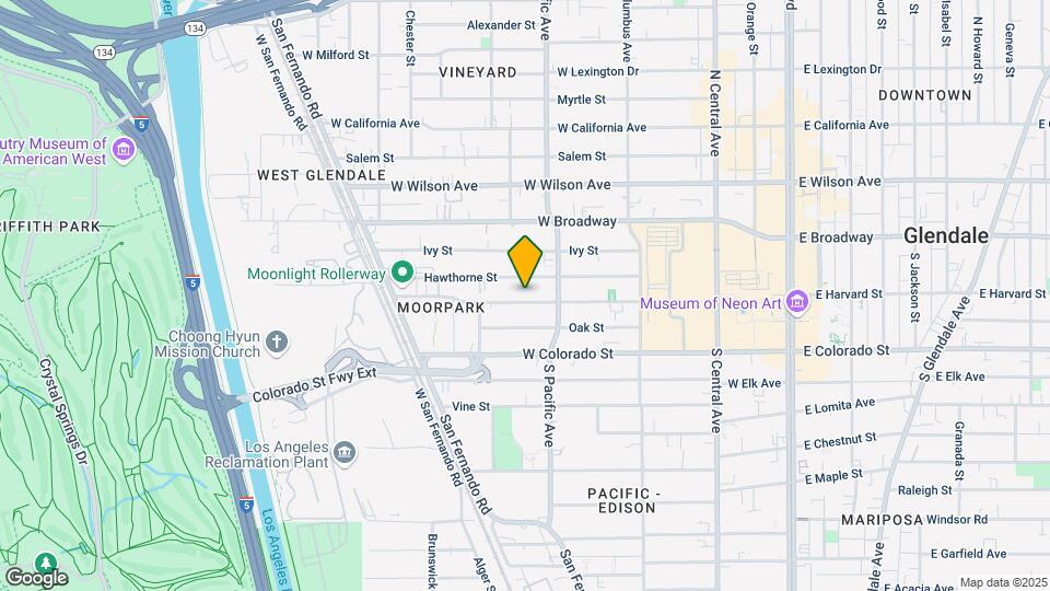 527 W Harvard St Mapa y Detalles de la Ubicación
