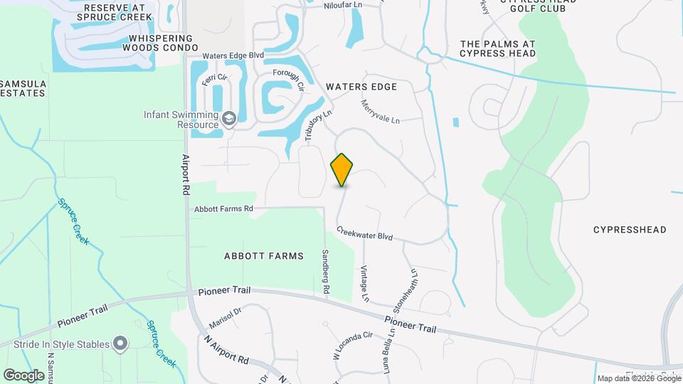 1789 Creekwater Blvd Map and Location Details