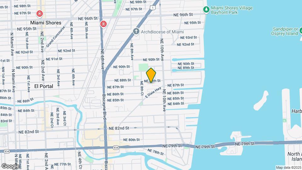 910 NE 88th St Map and Location Details