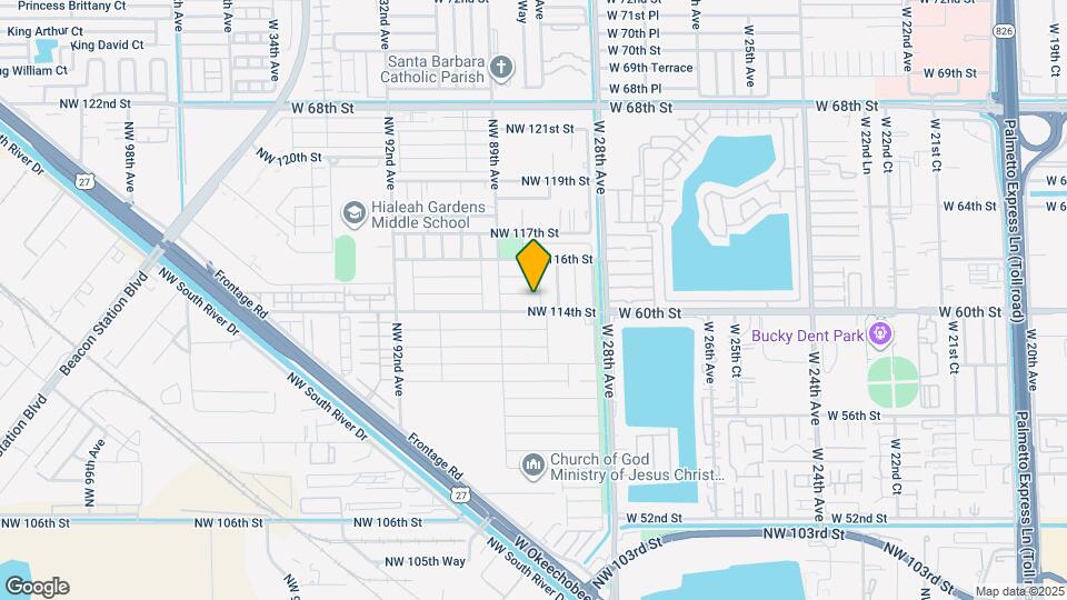 8806 NW 114th Terrace Map and Location Details