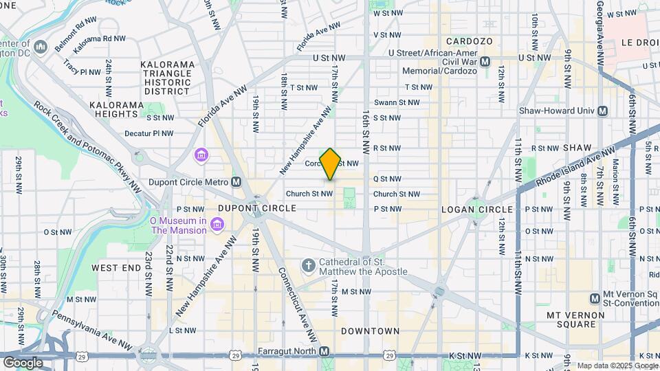 1536 17th St NW Map and Location Details