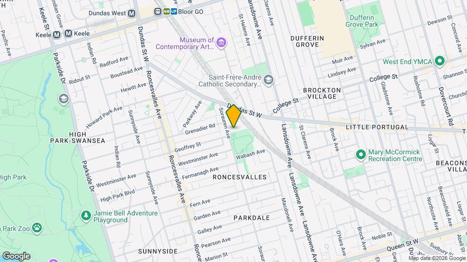 347 Sorauren Ave Map and Location Details