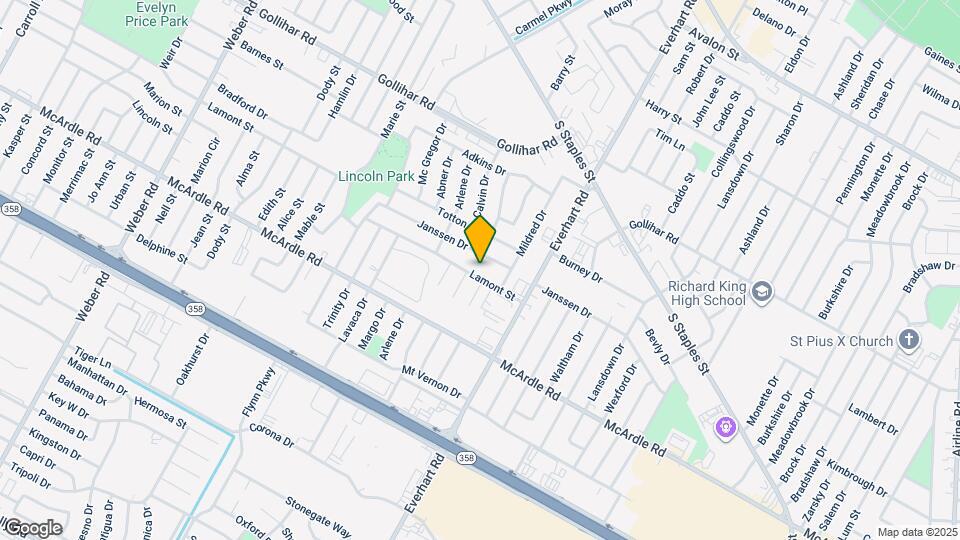 4634 Lamont St Map and Location Details