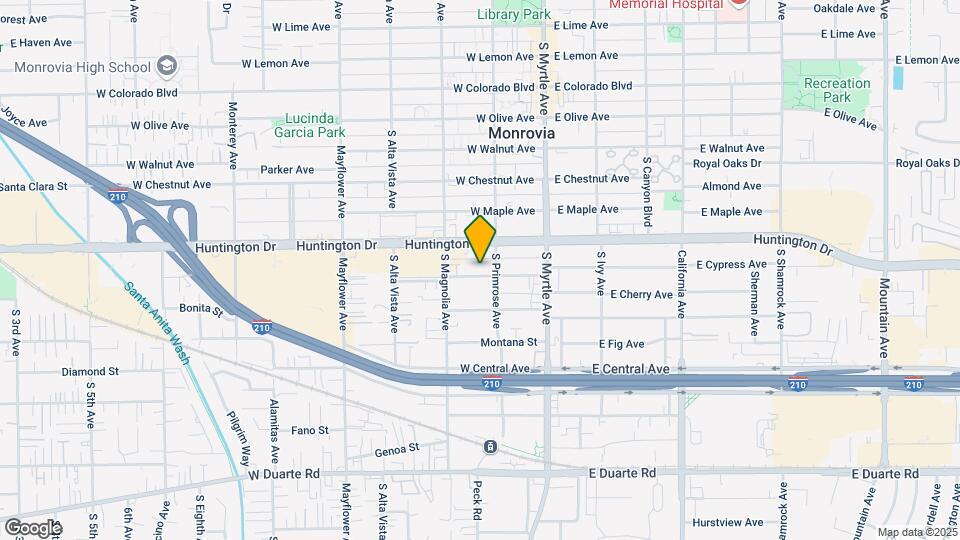 215 W Cypress Ave Mapa y Detalles de la Ubicación