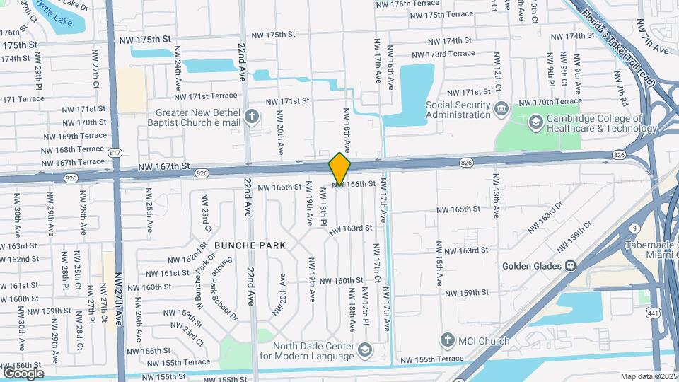 16521 NW 18th Ct Map and Location Details