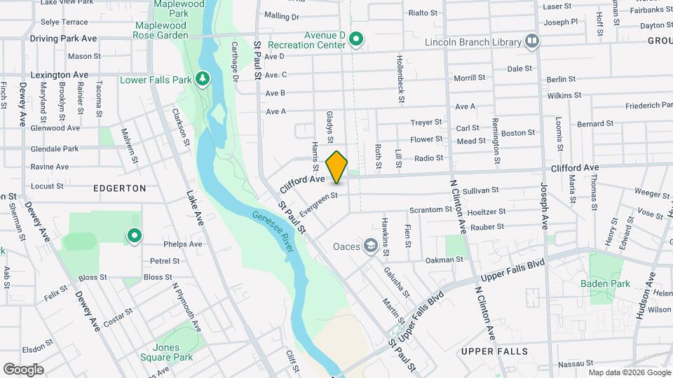 40 Evergreen St Map and Location Details