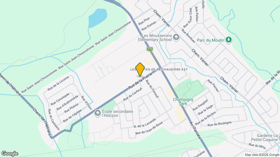 1031 De La Prairie Rue Map and Location Details