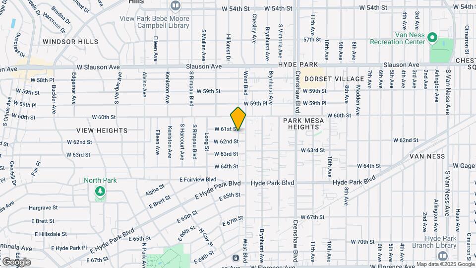 3617 W 62nd St Map and Location Details