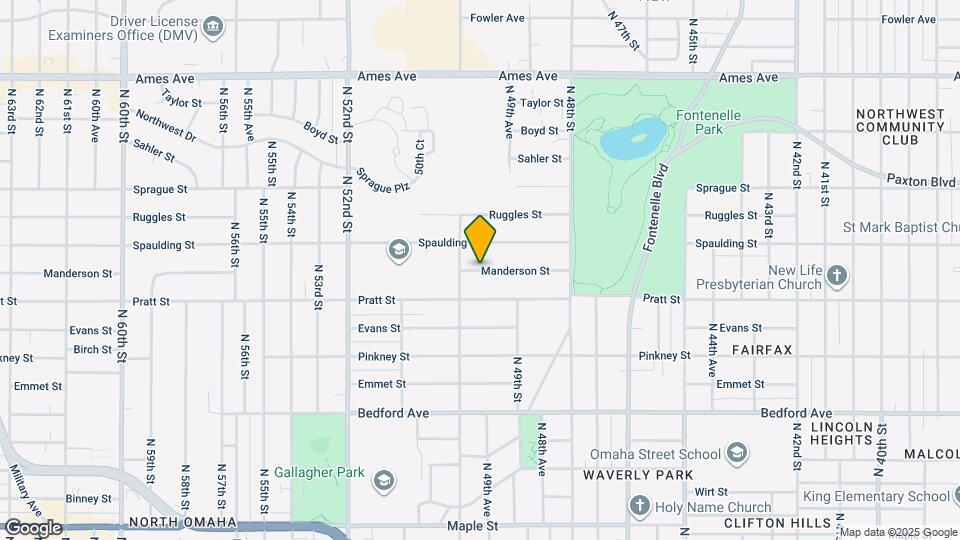 4928 Manderson St Map and Location Details
