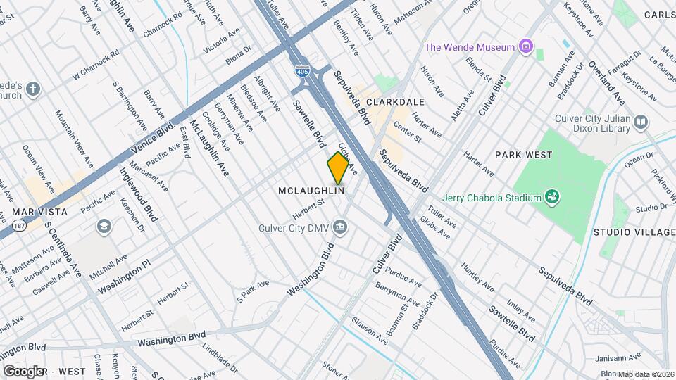 4095 Sawtelle Blvd Map and Location Details