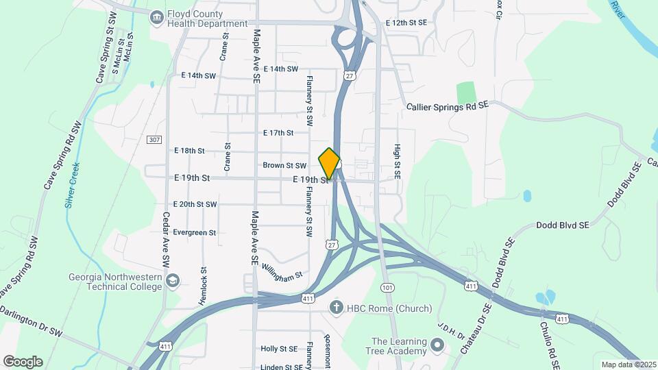 614 E 19th St Map and Location Details