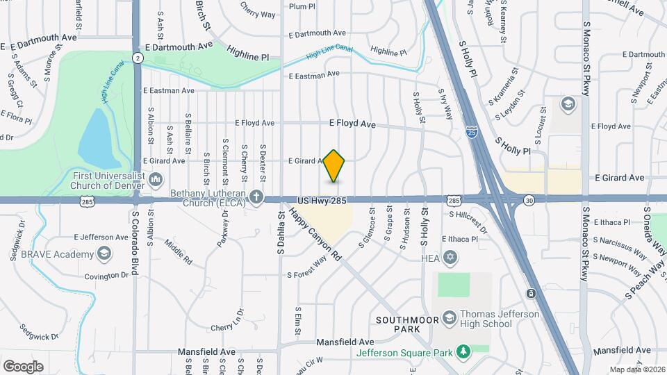 3473 S Fairfax St Map and Location Details