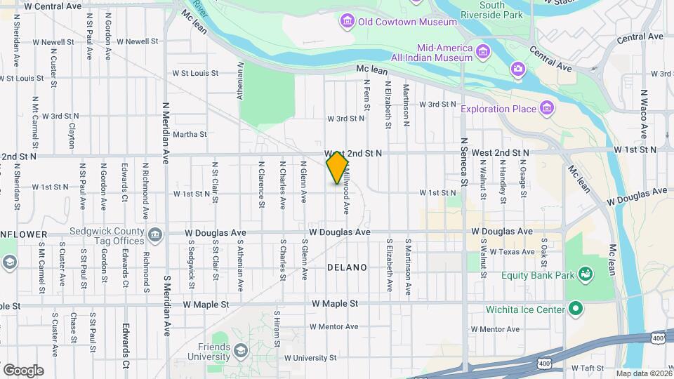 1710 W 1st St N Map and Location Details