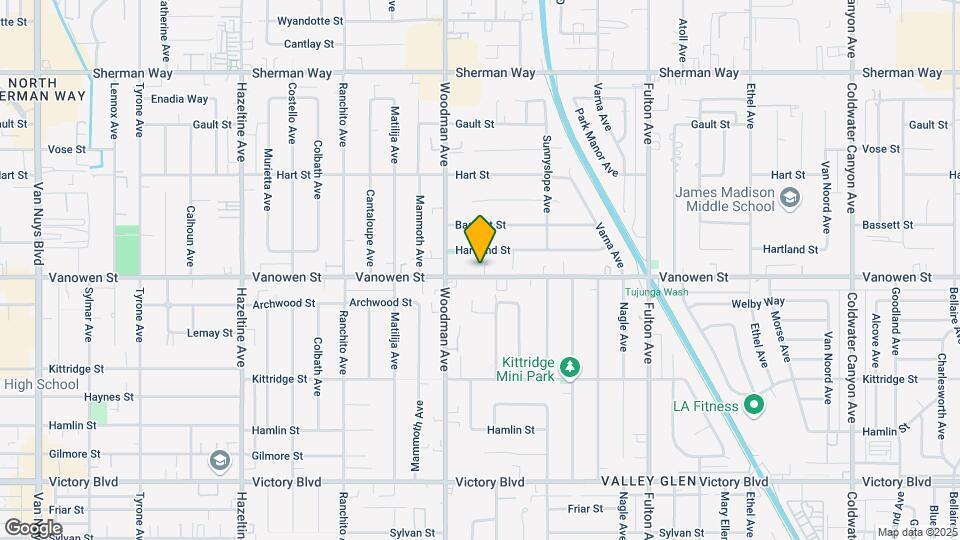13627 Vanowen St Map and Location Details