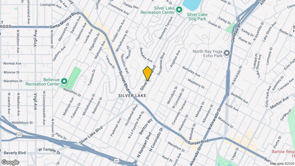 1404 3/4-1404 Silver Lake Blvd Map and Location Details