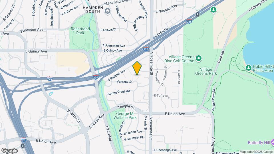 4505 S Yosemite St Map and Location Details