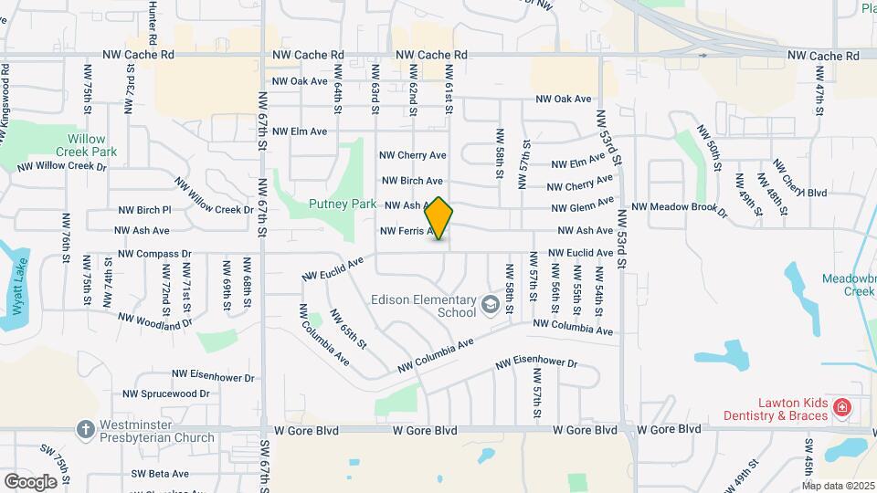6103 NW Euclid Ave Map and Location Details