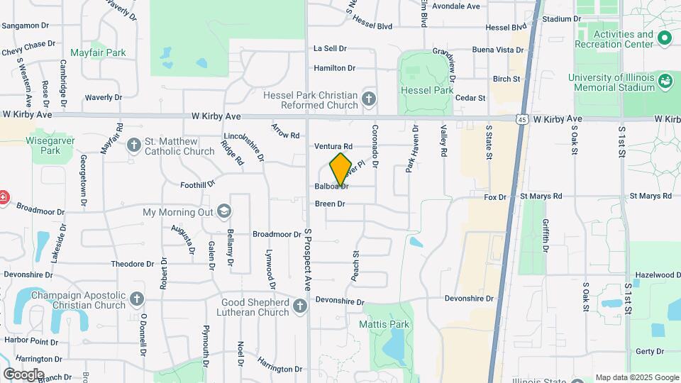 801 Balboa Dr Map and Location Details