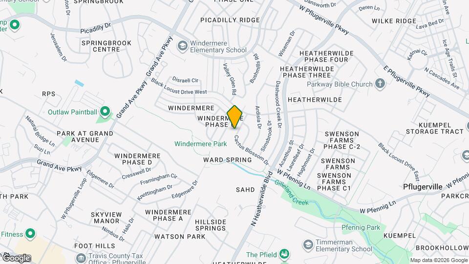 16940 Cactus Blossom Dr Map and Location Details