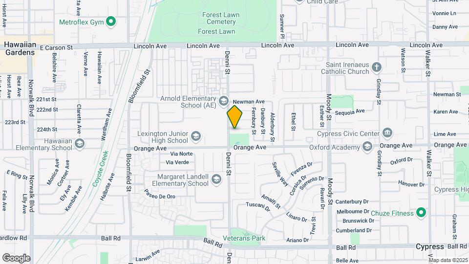 4518 Lemon Cir Map and Location Details