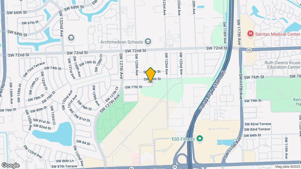 12401 SW 77th St Map and Location Details