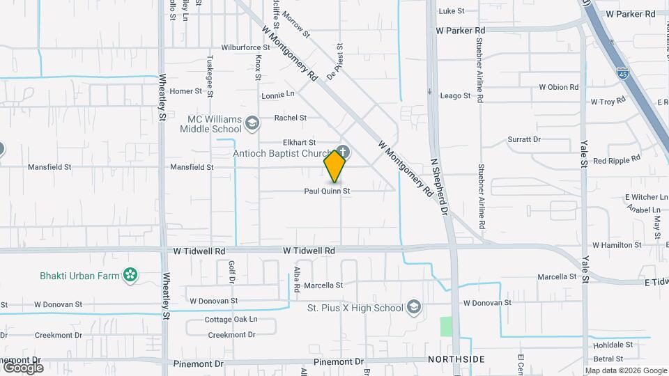 810 Paul Quinn St Map and Location Details
