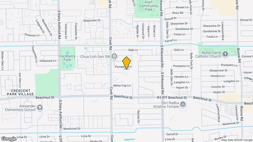 7821 Cook Rd Map and Location Details