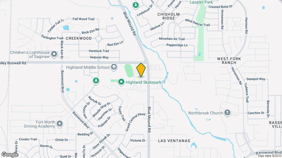 1350 N Blue Mound Rd Map and Location Details