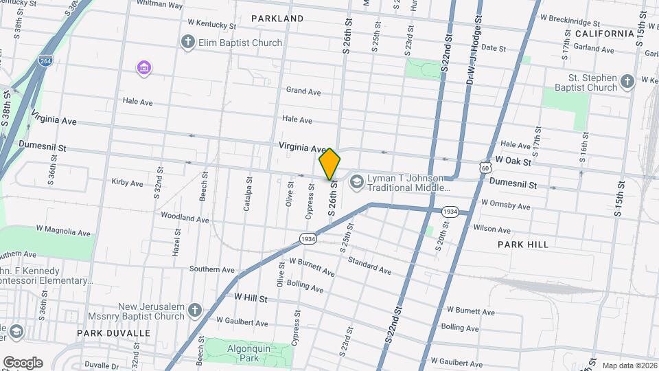 1308 S 26th St Map and Location Details