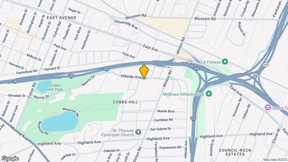 203 Hillside Ave, Unit 203 Map and Location Details