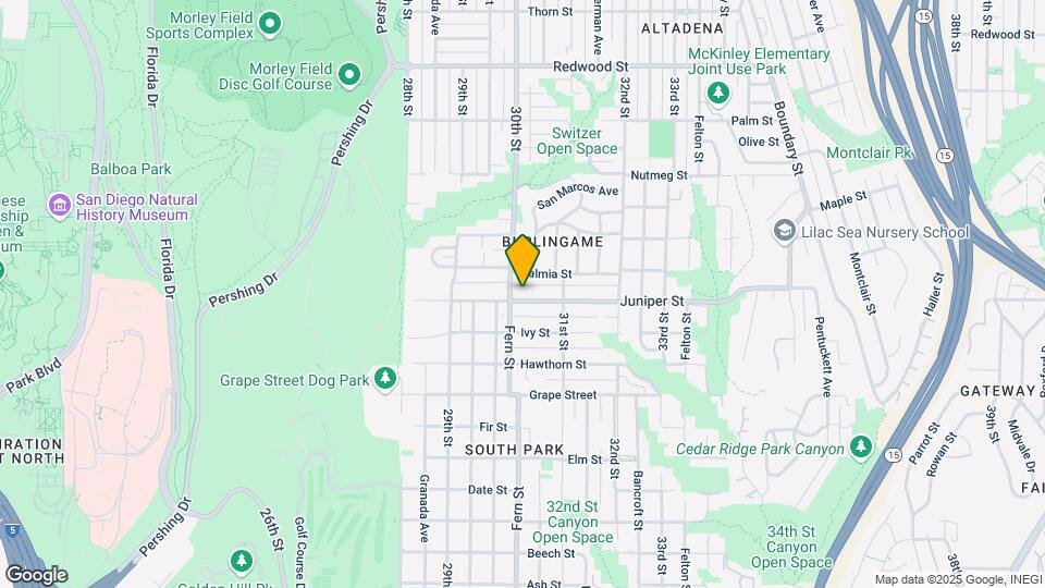 3026 Juniper St Map and Location Details