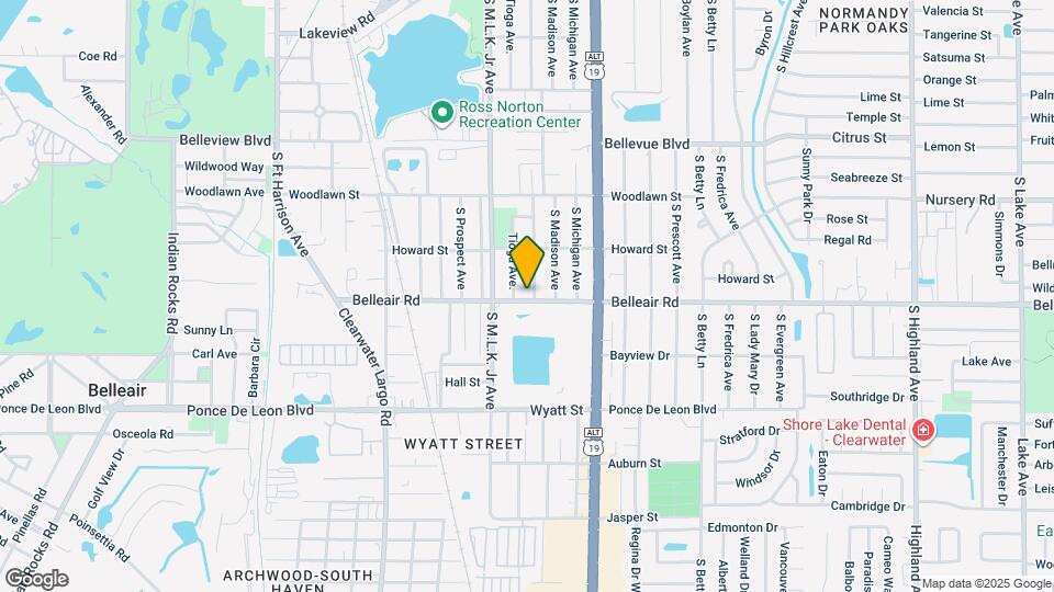 1124 Belleair Rd Map and Location Details