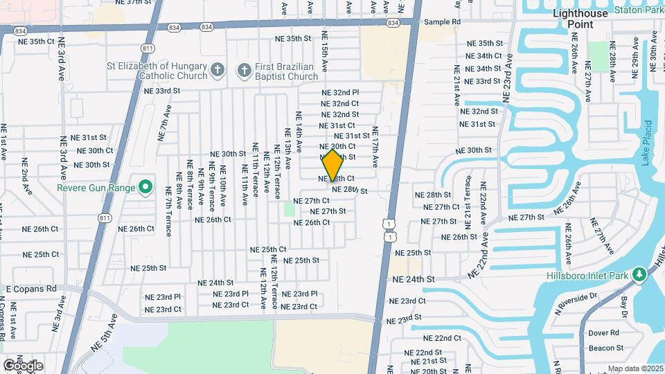 1525 NE 28th St Map and Location Details