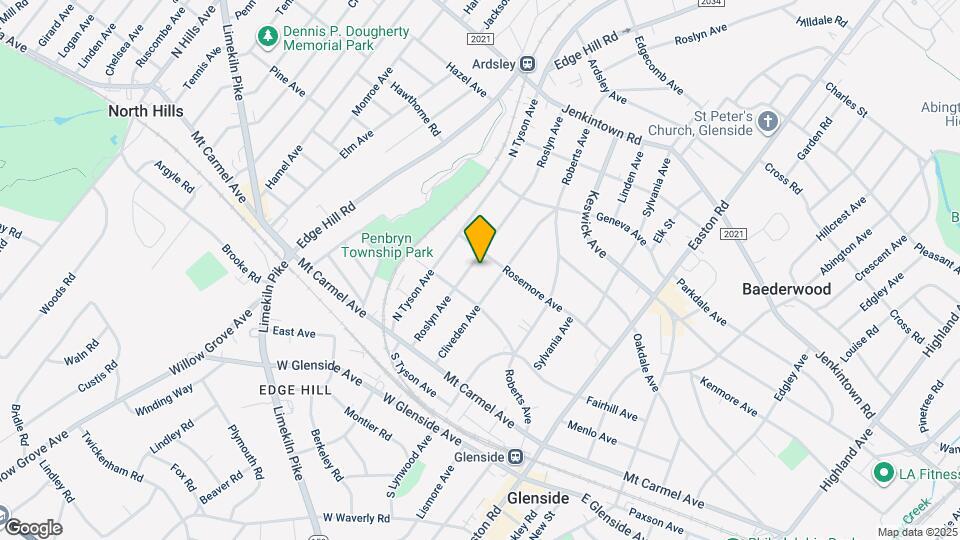 227 Roslyn Ave, Unit 2nd fl Mapa y Detalles de la Ubicación