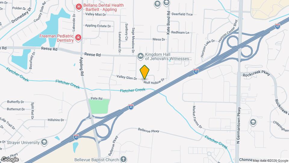 7720 Wolf Hollow Dr Map and Location Details