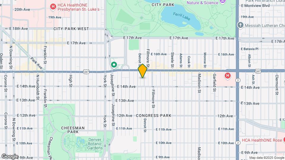 1439 Detroit St Map and Location Details