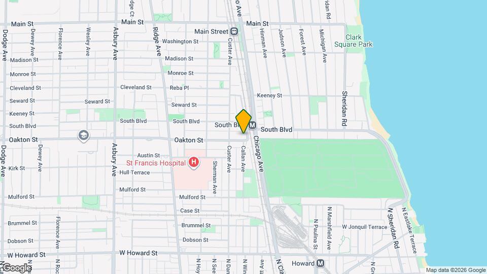 607 Oakton St Mapa y Detalles de la Ubicación