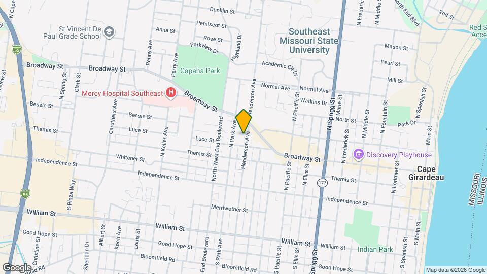 217 N Henderson Ave Map and Location Details