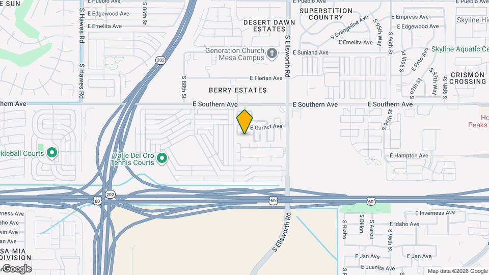 9021 E Glade Ave Map and Location Details