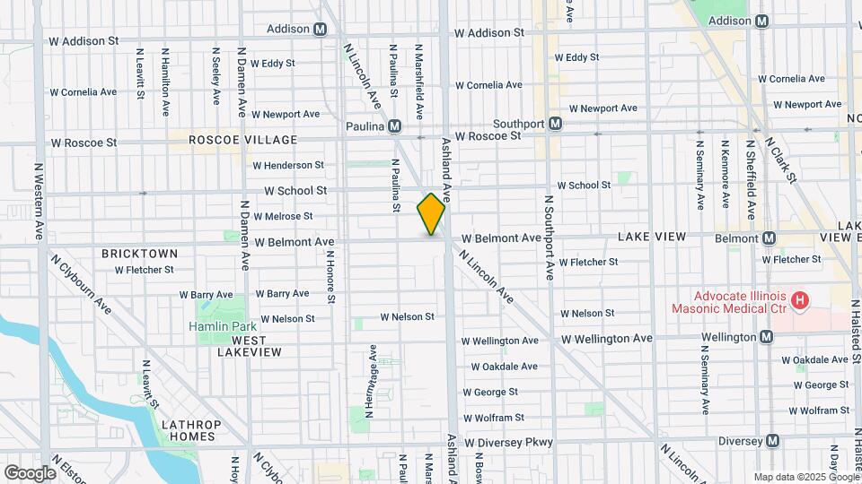1621 W Belmont Ave Map and Location Details