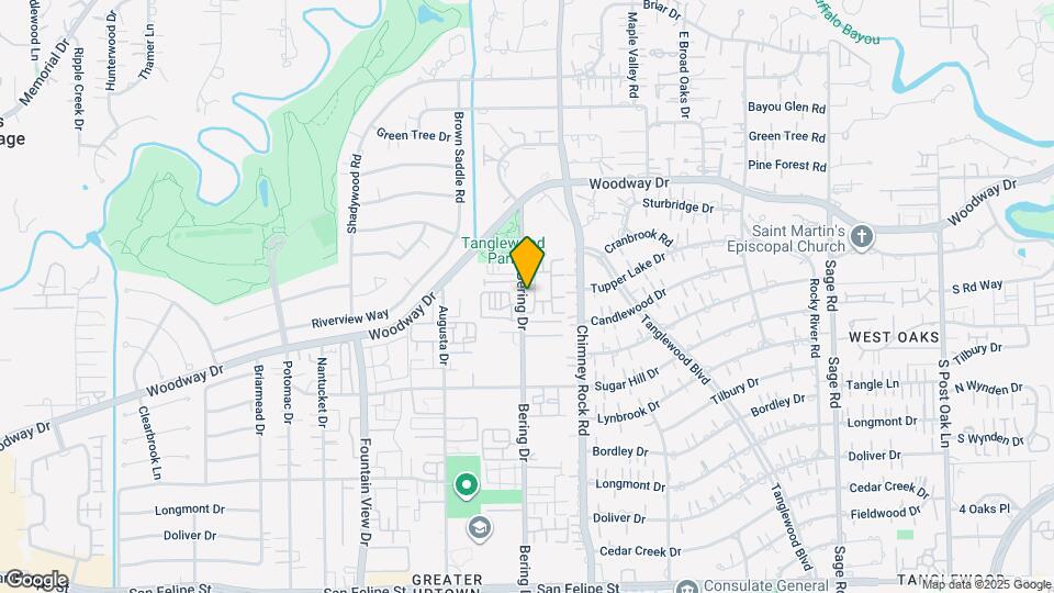 701 Bering Dr Map and Location Details