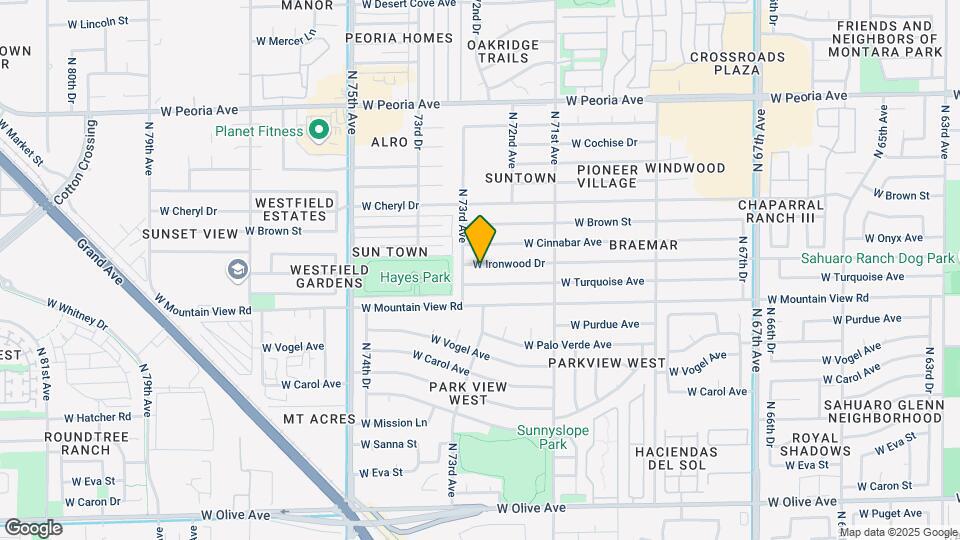7239 W Ironwood Dr Map and Location Details