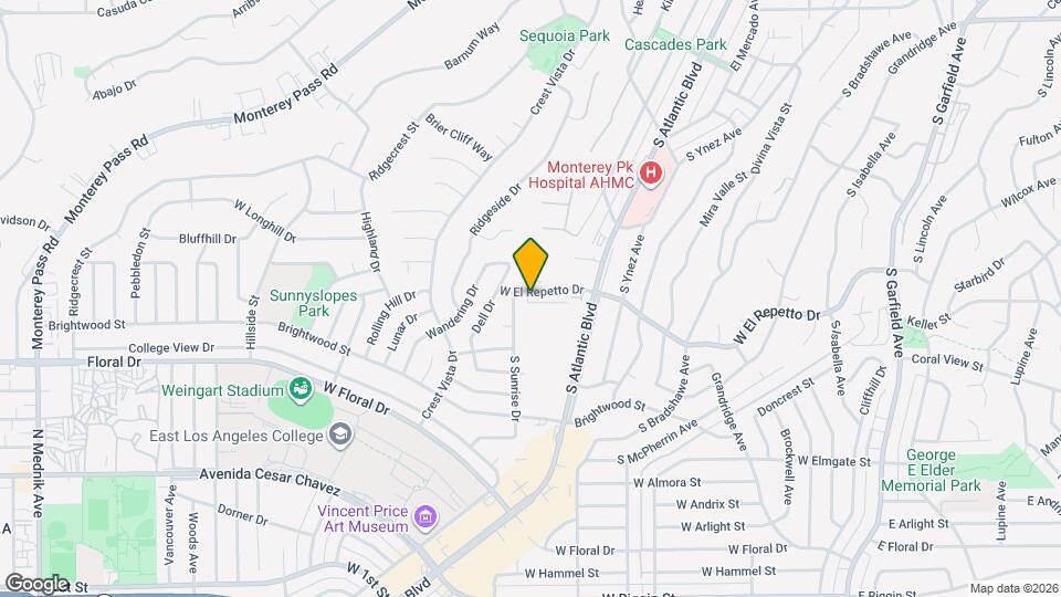 890 W El Repetto Dr, Unit E Mapa y Detalles de la Ubicación